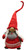 24" Grinning Female Gnome Decoration with Red Apron and Twine Bow - IMAGE 1