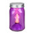 6.5" Battery Operated LED Edison Bulb Vintage-Style Purple Glass Mason Jar Lantern - IMAGE 1
