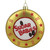 Tootsie Roll "Sugar Babies" Candies Disc Christmas Ornament - 4" - White and Gold - IMAGE 4