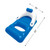 62" Inflatable Blue and White Classic Swimming Pool Lounger With Holders - IMAGE 5