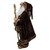 24" Gold and Brown Standing Santa Claus Christmas Figurine with Staff - IMAGE 5