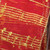 Sheer Red and Gold Mozart Musical Notes Wired Craft Ribbon 6" x 27 Yards - IMAGE 1