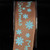 Sparkling Brown and Blue Snowflakes Wired Craft Ribbon 1.5" x 27 Yards - IMAGE 1