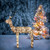 48" Pre Lit Animated Standing Buck Reindeer Outdoor Christmas Decoration - Clear Lights - IMAGE 3