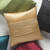 18" Cranberry Red Tuxedo Pleats Decorative Throw Pillow - Down Filler - IMAGE 2