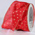 Red and Gold Plump Stars Christmas Wired Craft Ribbon 2.5" x 27 Yards - IMAGE 1