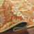 8' x 10' Cornelian Terracotta Red and Brown Hand Tufted Floral Oval Wool Area Throw Rug - IMAGE 3