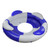 84" Inflatable Blue And White Sofa Island Swimming Pool Lounger - IMAGE 1
