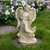 Angel with Bird and Bouquet Outdoor Garden Statue - 17.5" - IMAGE 1