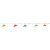 10-Count Vibrantly Colored Sun Umbrella Christmas Light, 6ft White Wire - IMAGE 1