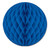 Club Pack of 24 Blue Honeycomb Hanging Tissue Ball Party Decorations 12" - IMAGE 1
