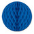 Honeycomb Tissue Paper Ball Decoration - 12" - Blue - Pack of 24 - IMAGE 1