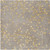 4' x 4' Gray and Yellow Square Area Throw Rug - IMAGE 1