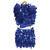 6-Ply Metallic Festooning Tinsel Christmas Garland - 15' - Blue - Pack of 12 - IMAGE 4