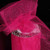 Hot Pink Contemporary Tulle Craft Ribbon 3" x 220 Yards - IMAGE 1