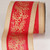 Caramel Brown and Red Christmas Mistletoe Wired Craft Ribbon 4" x 10 Yards - IMAGE 1