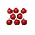 Shiny Glass Christmas Ball Ornaments - 3.25" (80mm) - Red - 8ct - IMAGE 3