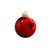 Shiny Finish Glass Christmas Ball Ornaments - 3.25" (80mm) - Red - 8ct - IMAGE 1