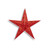 Dimensional Die-Cut Foil Star Party Decoration - 12" - Red - Pack of 12 - IMAGE 1