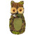 Forest Tree Owl Standing Figurine - 11" - Brown and Green - IMAGE 2