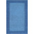 7.5' x 9.5' Solid Blue Hand Loomed Rectangular Wool Area Throw Rug - IMAGE 1