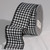 Black and White Houndstooth Wired Craft Ribbon 2.5" x 80 Yards - IMAGE 1