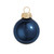 Pearl Finish Glass Christmas Ball Ornaments - 1.5" (40mm) - Midnight Blue - 40ct - IMAGE 1
