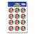 Club Pack of 24 Multi-Colored International Flags Soccer Ball Decorative Sticker Sheets 6" - IMAGE 1
