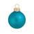 Matte Finish Glass Christmas Ball Ornaments - 3.25" (80mm) - Blue - 8ct - IMAGE 1