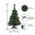Pre-Lit Medium Blackwater Fir Artificial Christmas Tree - 2' - Clear Lights - IMAGE 6