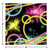 2-Ply Glow Party Disposable Beverage Napkins - 5" - Club Pack of 192 - IMAGE 2