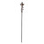 64.5" Brushed Copper Floral Motif Outdoor Patio Garden Oil Lamp Torch - IMAGE 3