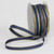 Navy Blue and Gold French Wired Craft Ribbon 0.25" x 108 Yards - IMAGE 1
