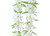Club Pack of 12 Green and White Jasmine Flower Birthday Party Necklace Costume Accessory 40" - IMAGE 2