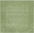 9.75' x 9.75' Solid Green Hand Loomed Square Wool Area Throw Rug - IMAGE 1