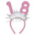 Club Pack of 12 Pink Glittered "18" Bopper Headband Party Favor Costume Accessories - IMAGE 1