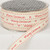 Ivory and Red Merry Christmas Printed Woven Edge Craft Ribbon 0.62" x 60 Yards - IMAGE 1