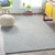 2.5' x 8' Rogue Love Charcoal Gray Rectangular Area Throw Rug Runner - IMAGE 2