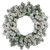 Pre-Lit Heavily Flocked Pine Artificial Christmas Wreath - 24" - Multicolor Lights - IMAGE 1