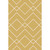 5' x 7.5' Yellow and White Rectangular Hand Woven Area Throw Rug - IMAGE 1