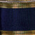 Blue Navy with Gold Edge Wired Craft Ribbon 1.5" x 27 Yards - IMAGE 1