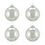 4ct Clear Iridescent Shiny Glass Ball Christmas Ornaments 3" (75mm) - IMAGE 1