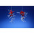 Icy Crystal Cardinal Berry Branches Christmas Ornaments - 4" - Pack of 4 - IMAGE 2