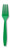 Club Pack of 288 Emerald Green St. Patrick's Day Forks - IMAGE 1