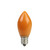 Pack of 4 Opaque Orange LED C7 Christmas Replacement Bulbs - IMAGE 1