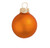 Matte Glass Christmas Ball Ornaments - 3.25" (80mm) - Pumpkin Orange - 8ct - IMAGE 3
