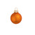 Matte Finish Glass Christmas Ball Ornaments - 3.25" (80mm) - Pumpkin Orange - 8ct - IMAGE 1