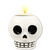 Pack of 6 White and Black Day of The Dead Decorate-Your-Own-Skull Tea Light Candle Holder 6 oz. - IMAGE 1