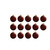 Small Matte Finish Glass Christmas Ball Ornaments - 2" (50mm) - Burgundy Red - 28ct - IMAGE 2