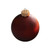 Small Matte Finish Glass Christmas Ball Ornaments - 2" (50mm) - Burgundy Red - 28ct - IMAGE 1